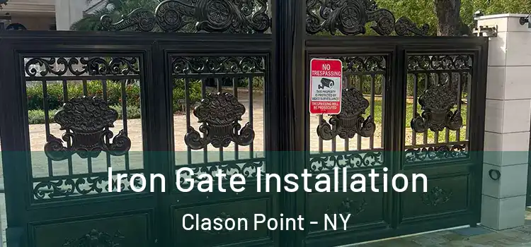 Iron Gate Installation Clason Point - NY